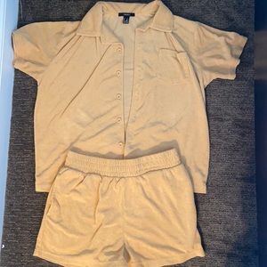 terry cloth matching set